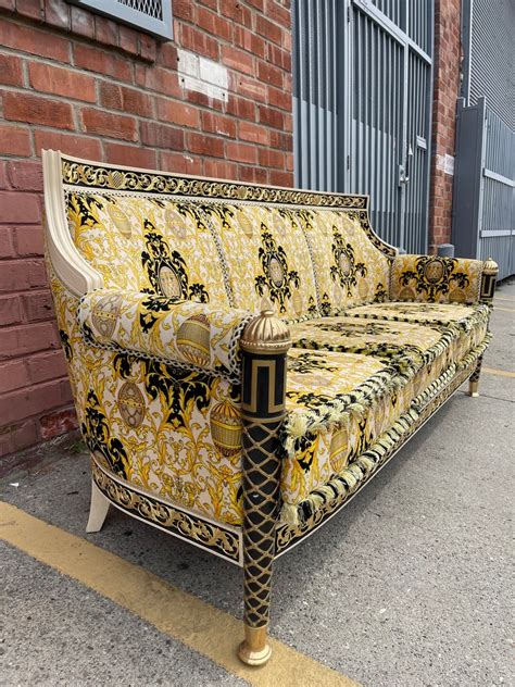 versace couch seating area.